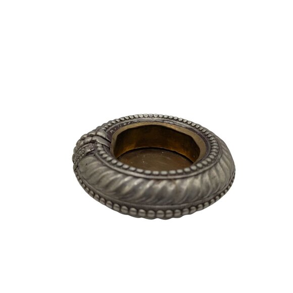 Antique Ethnic North African Moroccan Silver Anklet Ashtray Catchall Dish - Picture 7 of 10